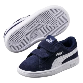 image of Puma Smash Suede Child Boys Trainers - Blue