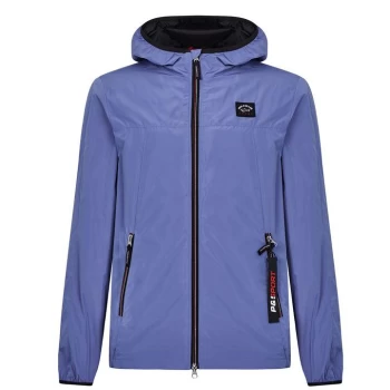 image of Paul And Shark Sport Badge Rain Jacket - Pervinca 054