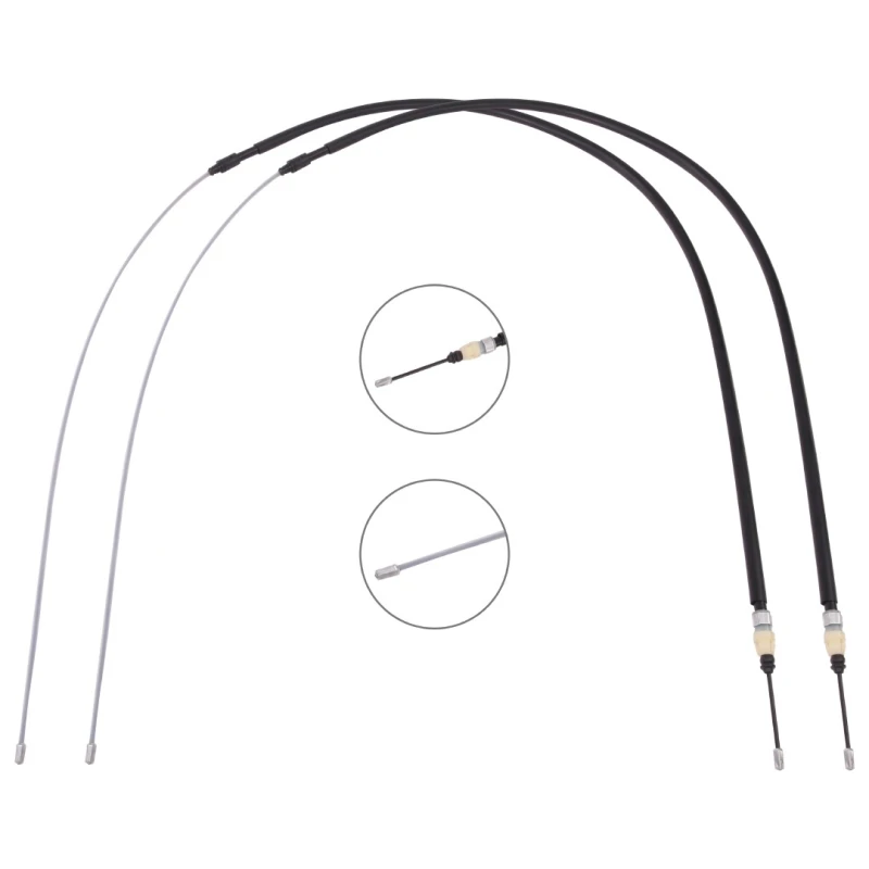 Image of RIDEX 124C1457 Brake Cable Rear, 1905/1113mm Cable,parking brake (124)