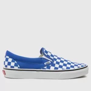 Image of Vans Classic Slip-on Trainers In Blue