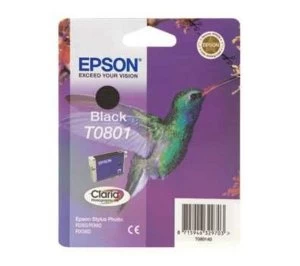 Image of Epson Hummingbird T0801 Black Ink Cartridge