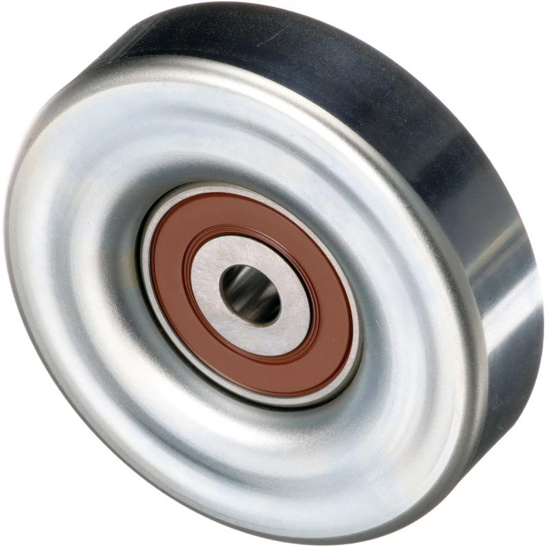 Image of GATES T36395 Idler Pulley Micro-V UNIQUE FIT Metal Deflection/Guide Pulley,v-ribbed belt (312)