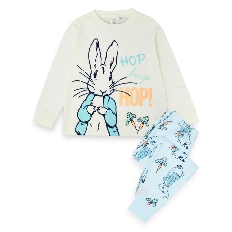 Image of Peter Rabbit Long Sleeve Long Leg Pyjama Set Blue