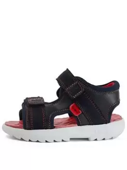 Image of Kickers Kickster Leather Sandal, Navy, Size 9 Younger