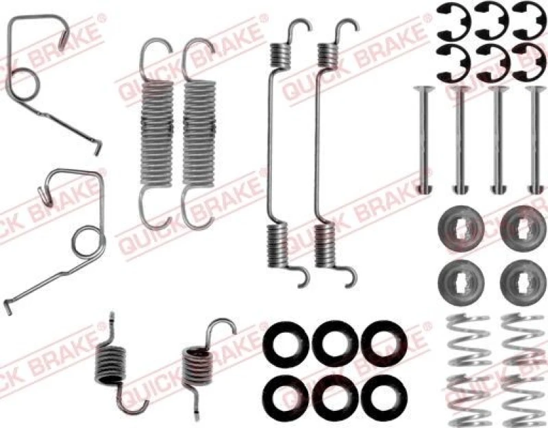 Image of QUICK BRAKE Brake shoe fitting kit QUICK BRAKE 105-0705