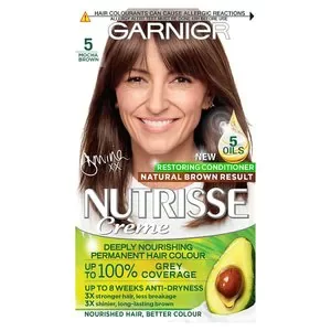 image of Garnier Nutrisse Permanent Hair Dye 5 Mocha Brown