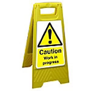 Image of Floor Sign Work In Progress Polypropylene 60 x 30 cm
