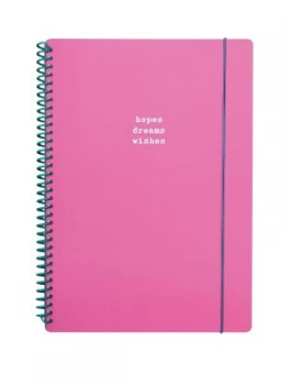 Image of Go Stationery Hopes Dreams Wishes A4 Notebook