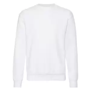 image of Fruit Of The Loom Mens Set-In BelcoroA Yarn Sweatshirt (2XL) (White)