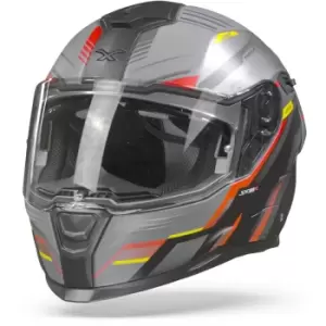 Image of Nexx SX.100R Gridline Grey Red Matt 2XL