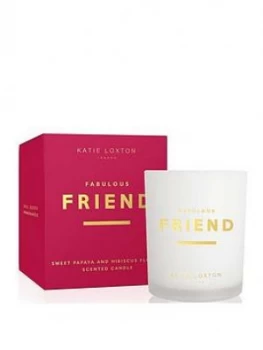 image of Katie Loxton Sentiment Candle Fabulous Friend Sweet Papaya And Hibiscus Flower 160G