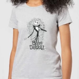 image of Nightmare Before Christmas Jack Skellington Bone Daddy Womens T-Shirt - Grey - 3XL