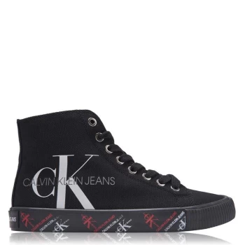 Image of Calvin Klein Jeans Danza High Top Trainers - Black