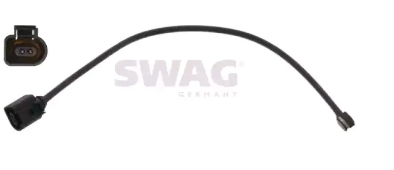 Image of SWAG 30 94 8916 Brake Pad Wear Sensor Front Axle Right Warning Contact,brake pad wear (407)