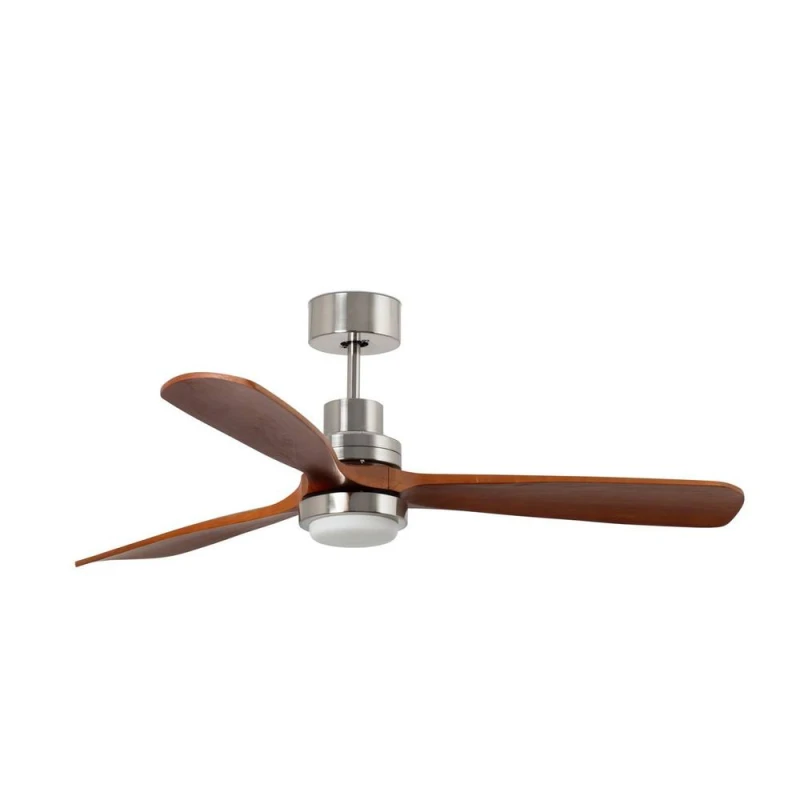 Image of Lantau Extra Large 3000K LED Matt Nickel DC Ceiling Fan 6 Speed