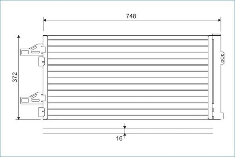 Image of Air conditioning condenser VALEO 814085
