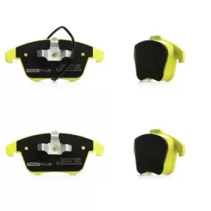 Image of RIDEX PLUS Brake pad set AUDI 402B0215P 8K0698151A,8K0698151F,8K0698151A 8K0698151F,8K0698151A,8K0698151F,8K0098301F,8K0698151A,8K0698151F