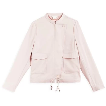 Image of Ted Baker Farica Satin Utility Jacket - BEIGE