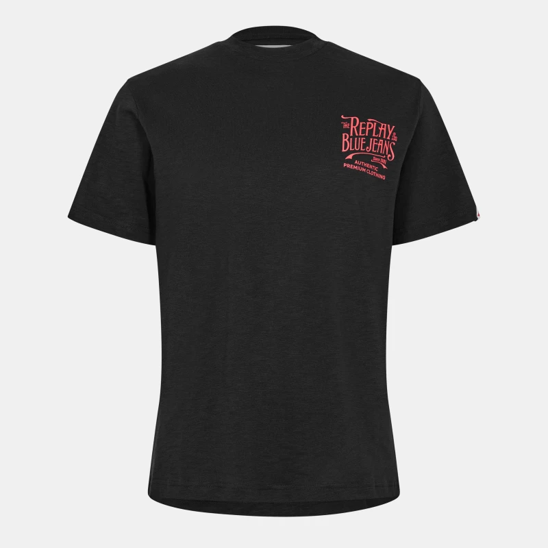 Image of Replay Back Jeans T-Shirt Black male S