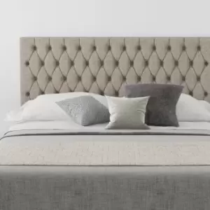 Image of Monroe Upholstered Headboard, Yorkshire Knit, Mineral - Headboard 60cm Size Single (90x190)