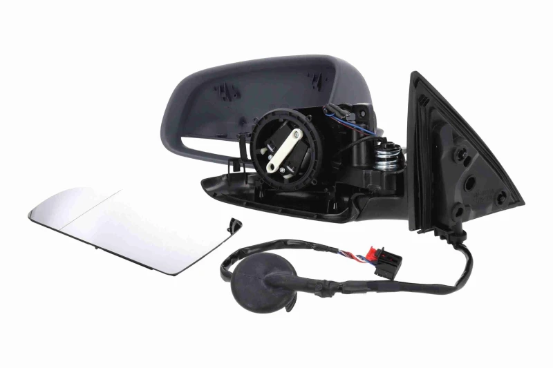 Image of VEMO V10-69-0173 Wing mirror Original VEMO Quality Left, Electric, Aspherical, primed Outside Mirror (50)