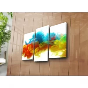 Image of 3PATK-87 Multicolor Decorative Canvas Painting (3 Pieces)