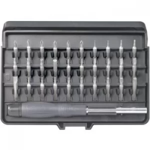 Image of TOOLCRAFT 820935 Bit set 31 Piece Slot, Phillips, Pozidriv, Allen, Torx