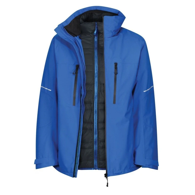 Image of Regatta Professional Mens Plain Black Jacket in Baby Blue Size: Large Baby Blue Male L