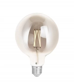 image of 4Lite WiZ Connected SMART LED WiFi Filament Bulb GLOBE Clear Smoky - 4L1-8019