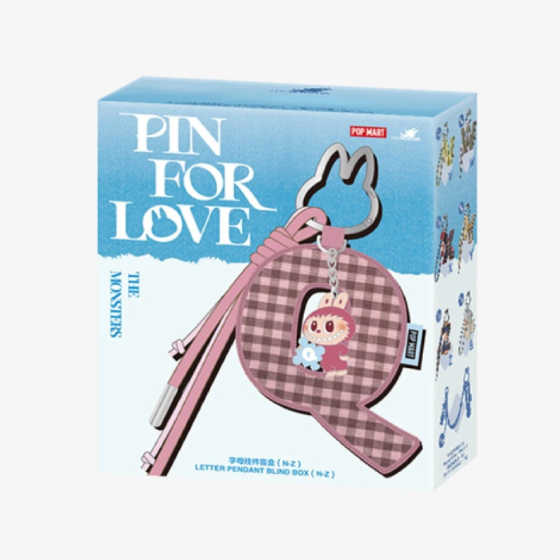 Image of Pop Mart LABUBU THE MONSTERS Pin for Love Letter (N-Z) Multi unisex Single