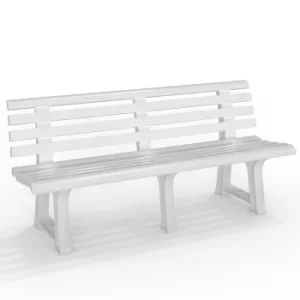 Image of Garden Bench Orchidea White 4ft