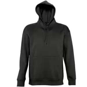 Image of SOLS Slam Unisex Hooded Sweatshirt / Hoodie (L) (Black)