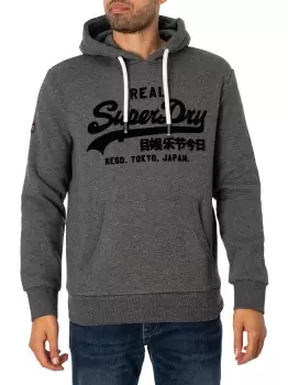 Image of Tonal Vintage Logo Pullover Hoodie