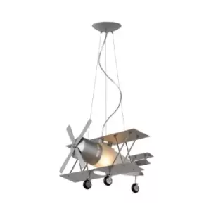 Image of Lucide Aviation Ceiling Pendant Light - Grey