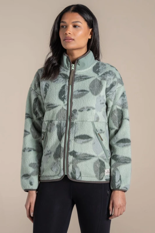 Image of Craghoppers Womens Dante Fleece Jacket in Green Size: 8 Green Female 8