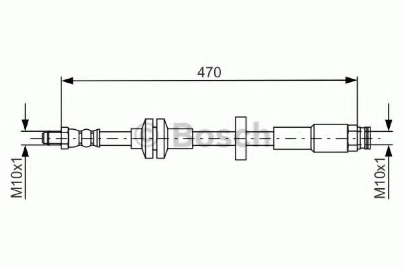 Image of Bosch 1 987 481 672 Brake Hose Brake Hose (83)
