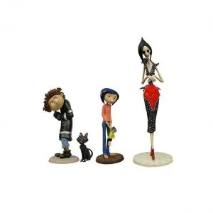 image of Coraline Cat Wybie & Other Mother (Coraline) Neca 4 Figure Set