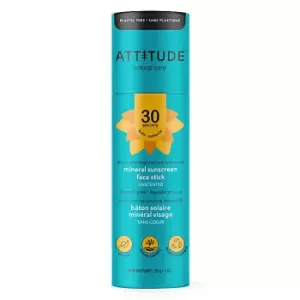 image of Attitude Baby & Kids Sunscreen Face Stick SPF30 - fragrance-free