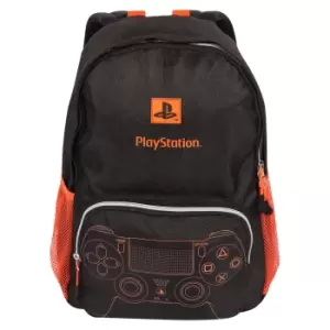 Image of Playstation Girls Controller Logo Backpack (One Size) (Black/Orange)