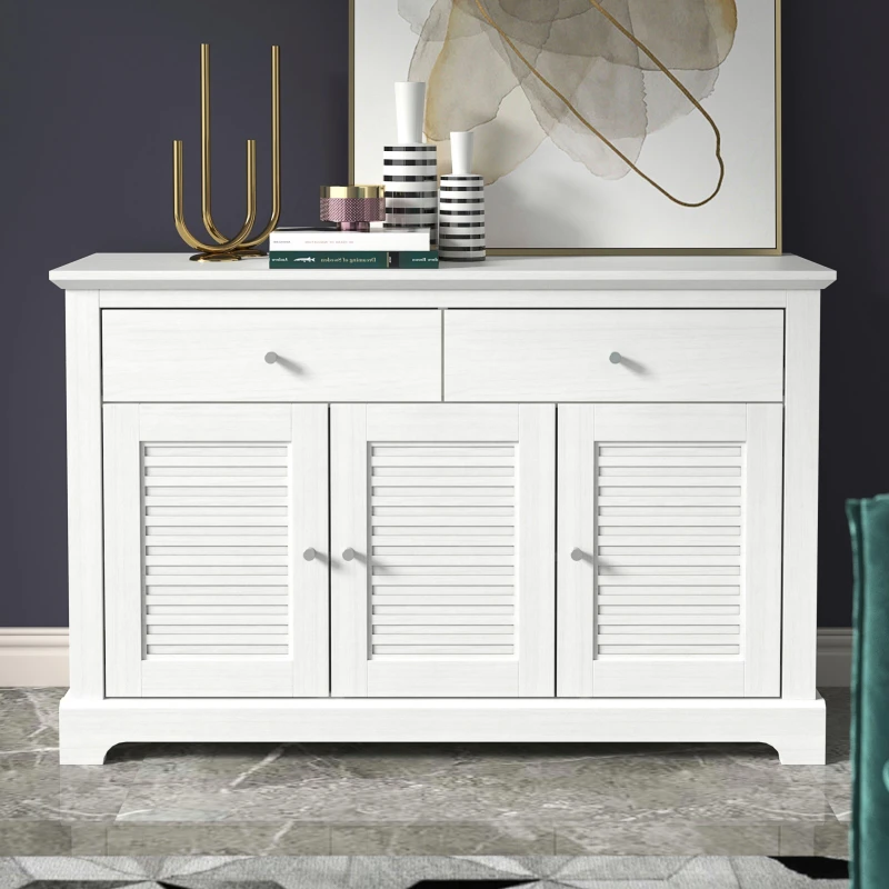 Image of GFW GFW Salcombe 3 Door 2 Drawer Sideboard - White