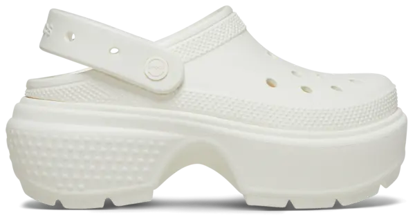 image of Crocs Unisex Stomp Clogs Chalk W7/M6