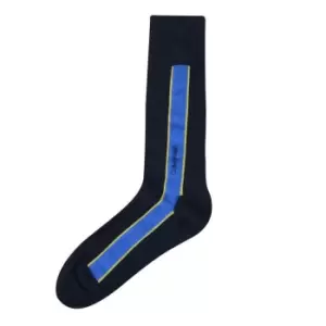 Image of Calvin Klein Billy V Stripe Ankle Socks - Blue