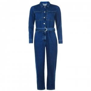 Image of NA-KD Denim Jumpsuit - Blue