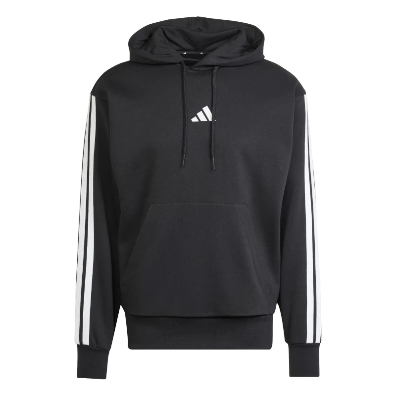 Image of Adidas Hooded sweatshirt adidas Essentials 3-Stripes Fleece Noir Male XL
