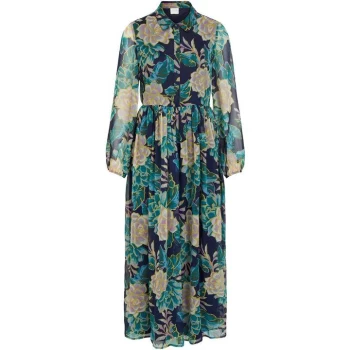 Image of Vila Vierica Midi Dress - Blue