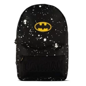 Image of DC COMICS Batman Logo with Night All-over Print Backpack, Unisex, Black (BP651436BAT)