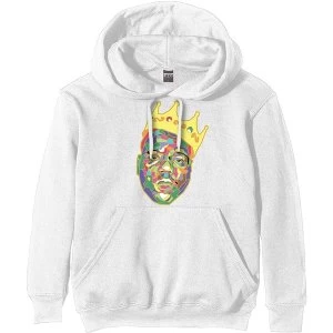 Biggie Smalls - Crown Unisex Small Hoodie - White