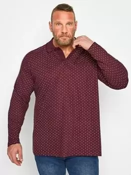 BadRhino Paisley Polo - Winsor Wine, Red, Size 2XL, Men