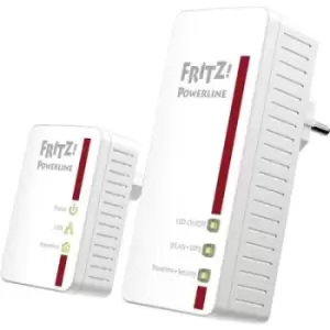 image of AVM FRITZ!Powerline 540E WLAN Set Powerline WiFi starter kit 500 MBit/s