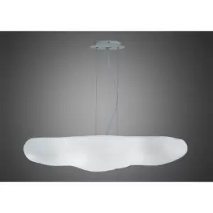 Image of Eos pendant light 6 bulbs E27 Indoor, matt white / opal white